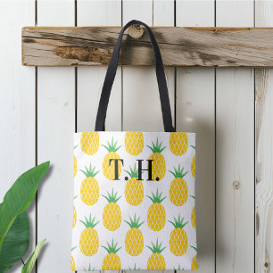 Personalised Pineapple Pattern Tote Bag