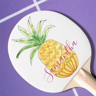 Personalised Pineapple Ping Pong Paddle