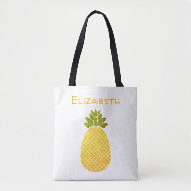 Personalised Pineapple Tote Bag (Front)