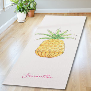 Personalised Pineapple Yoga Mat