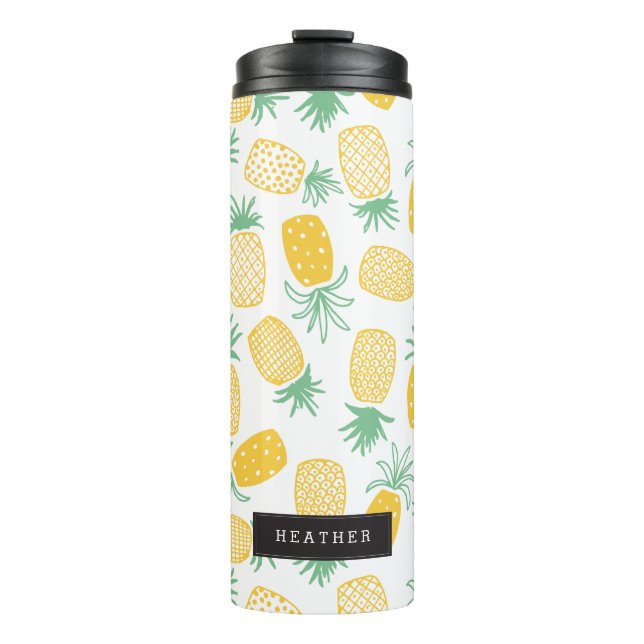 Personalised | Pineapples Thermal Tumbler (Front)