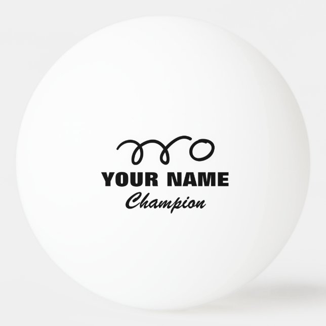 Personalised ping pong balls for table tennis game (Front)