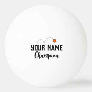 Personalised ping pong balls for table tennis game