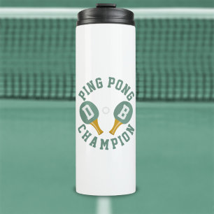 Personalised Ping Pong Champion Thermal Tumbler
