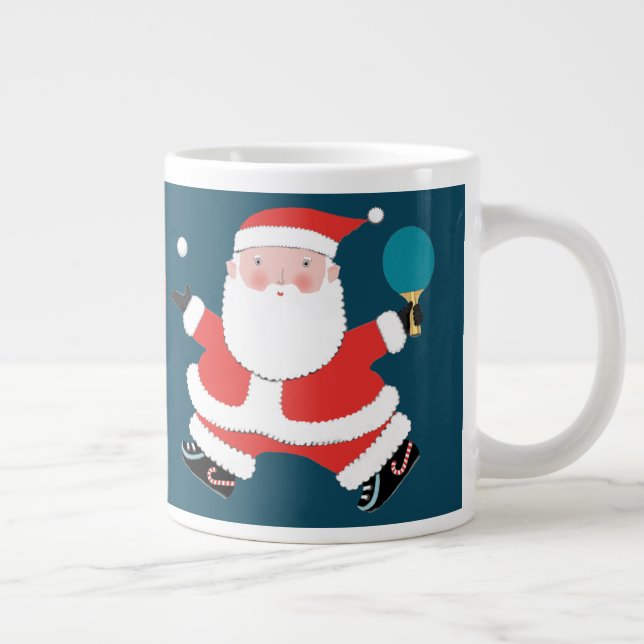 Personalised Ping Pong Holiday Gift Large Coffee Mug (Right)