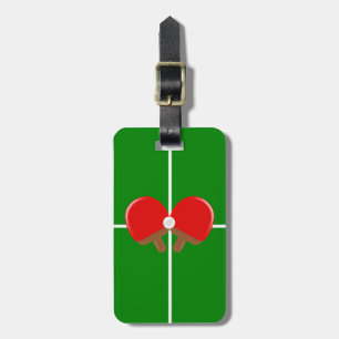 Personalised Ping Pong Luggage Tag