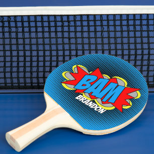 Personalised Ping Pong Paddle With Retro Vibe