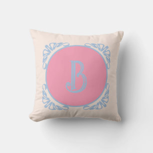 Personalised pink and blue  cushion