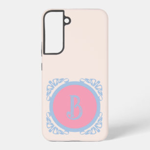 Personalised pink and blue  samsung galaxy case