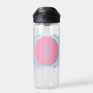 Personalised pink and blue  water bottle