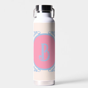 Personalised pink and blue  water bottle