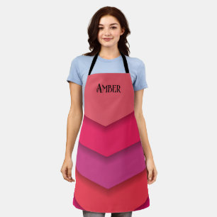 Personalised Pink and Orange Apron