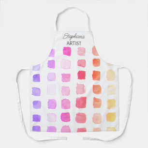Personalised Pink Artist Apron
