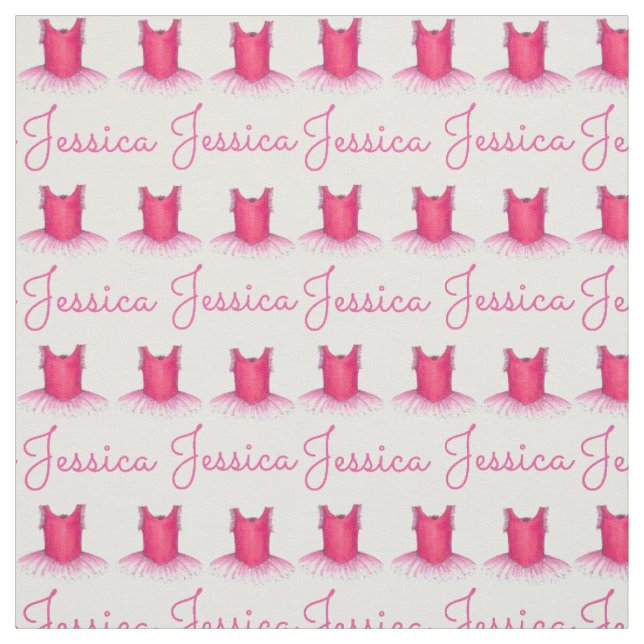 Personalised Pink Ballet Dance Costume Tutu Fabric (Swatch)