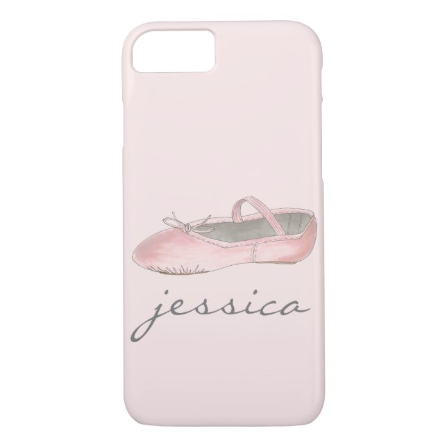 Personalised Pink Ballet Shoe Dance Ballerina Case-Mate iPhone Case (Back)