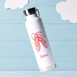 Personalised Pink Ballet Shoes Water Bottle<br><div class="desc">Cute ballerina water bottle,  a great gift idea for your daughter! Add a name and make it yours!</div>