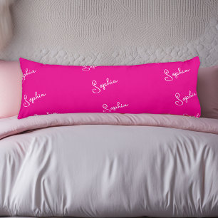 Personalised Pink Body Pillow