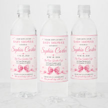 Personalised Pink Bottle Label Set