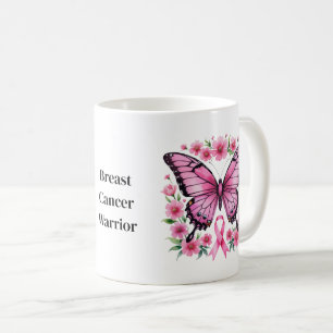 Personalised Pink Breast Cancer Awareness Coffee Mug
