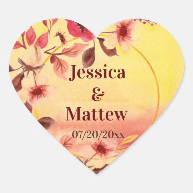 Personalised Pink Cherry Blossoms Sticker (Front)
