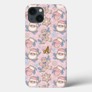 Personalised pink Christmas cookies iPhone 13 Case