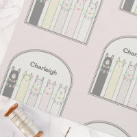 Personalised Pink Cute Retro Colourful Llama Anima