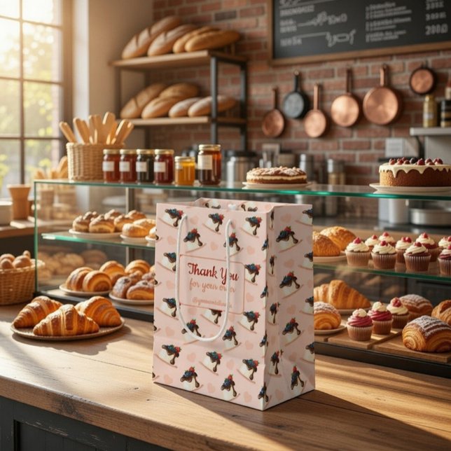 Personalised Pink Dessert Business Gift Bag (Creator Uploaded)