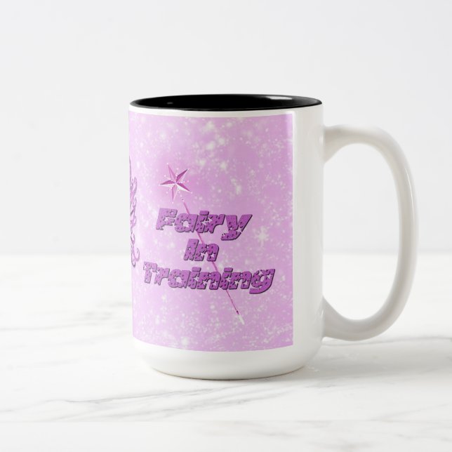 Personalised Pink Fairy In Training Mug (Right)