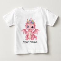 Personalised Pink Fantasy Dragon Crown Toddler