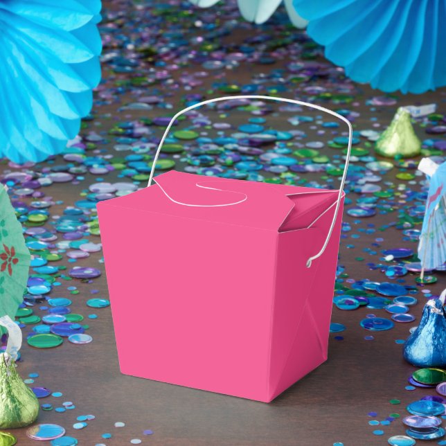 Personalised Pink Favour Boxes – Take Out 2x2x2.75 (Party)