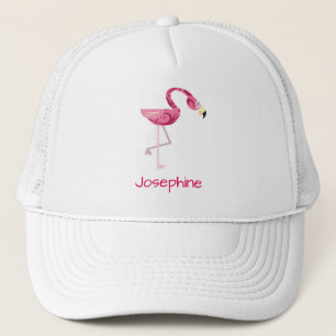 Personalised Pink Flamingo Bird Trucker Hat