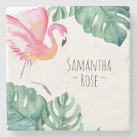 Personalised Pink Flamingo Decor Tropical