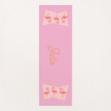 Personalised Pink Flamingo MCM Yoga Matt