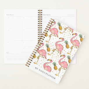 Personalised Pink Flamingo Planner