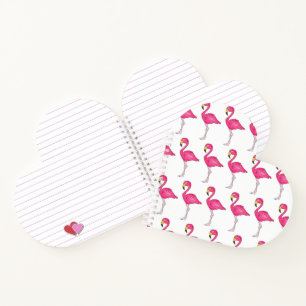 Personalised Pink Flamingo Tropical Island Bird Notebook