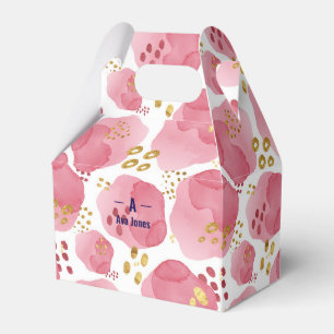 Personalised Pink Floral Gift Box – Custom Name Bl