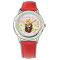 Personalised Pink Floral Red Panda Kid's Watch