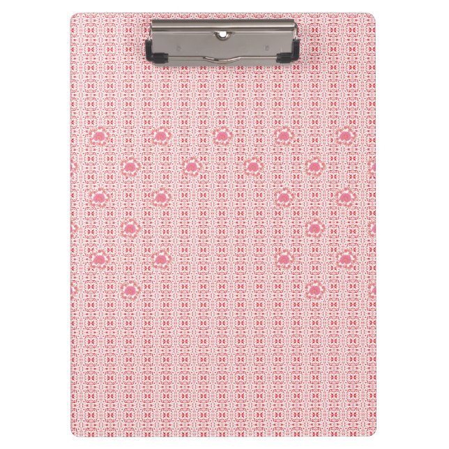 Personalised Pink Floral Teacher Clipboard (Front)