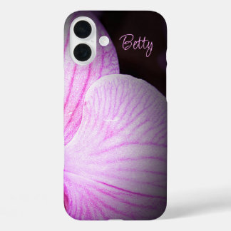 Personalised Pink Flower Apple iPhone Case
