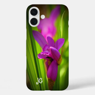 Personalised Pink flower Apple iPhone Case
