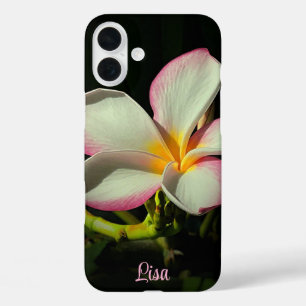 Personalised Pink Flower Apple iPhone Case