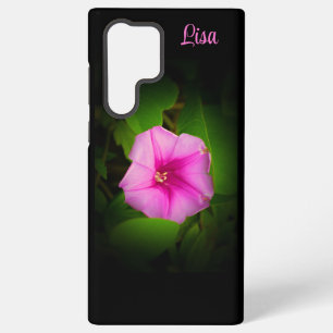 Personalised Pink Flower Samsung Case