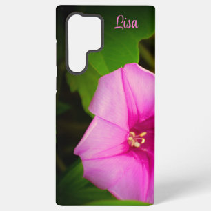 Personalised Pink Flower Samsung Case
