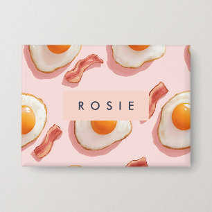 Personalised Pink Fried Eggs and Bacon Pattern