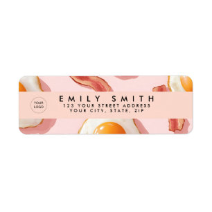 Personalised Pink Fried Eggs and Bacon Pattern