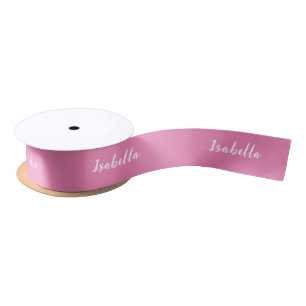 Personalised Pink   Gift Satin Ribbon