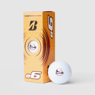 Personalised Pink Golf Cart Balls