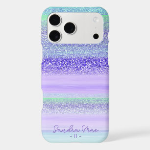 Personalised Pink Green Blue Purple Stripe Art