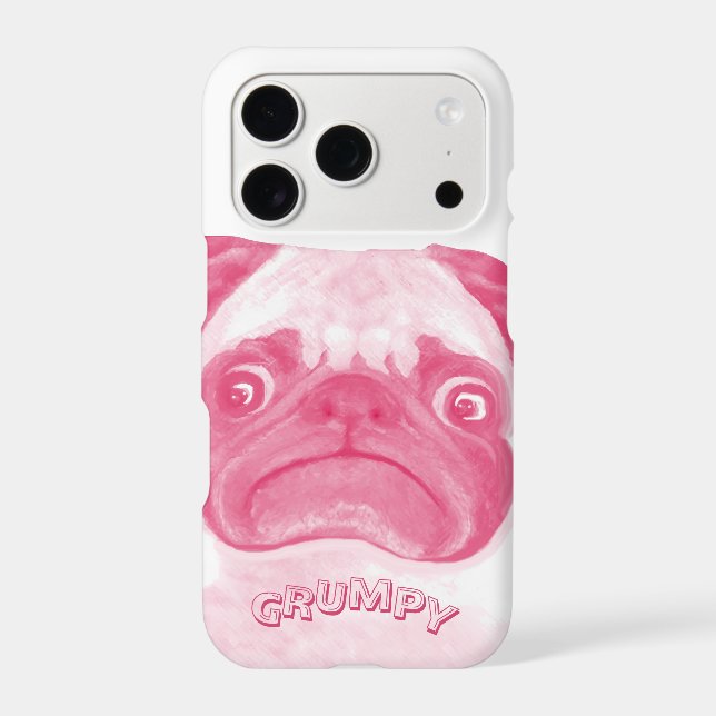 Personalised PINK Grumpy Puggy (Back)