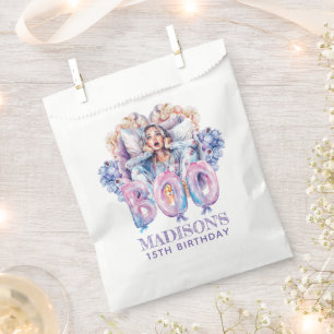 Personalised Pink Halloween Boo Favour Bags
